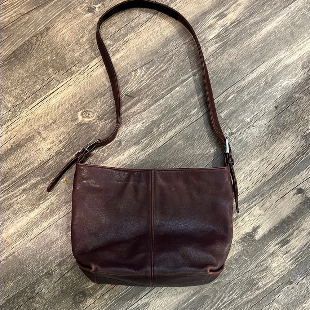 SAS Deep Burgundy Leather Bag